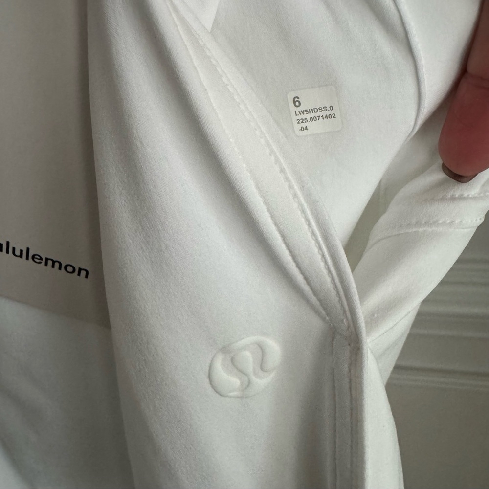 NWT Lululemon Court Rival Wide-Leg Track Pants White Regular 32” Size 6 - Picture 9 of 10